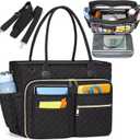 MENZOKE Car Front Seat Organizer, Patrol Bag Law Enforcement, Hanging Passenger Seat Car Organizer with 17 Inch Laptop Storage, Adjustable Strap Backseat Organizers for Truck Office, Police, Black