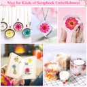 160Pcs Dried Pressed Flowers Butterflies for Resin Molds, Natural Real Dry Flower Leaves Bulk with 80Pcs Transparent Butterfly Stickers Tweezers for DIY Arts Crafts Scrapbooking Candle Making Supplies