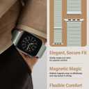 Patented Magnetic Link Sport Band Compatible with Apple Watch Bands Men 44mm 45mm 46mm 49mm 42mm 41mm 40mm 38mm Women, Nylon Sport Loop Strap for iWatch Ultra 3 2 1 SE Series 11 10 9 8 7 6 5 4 3 2 1