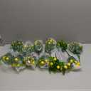 Giegxin 12 Pcs Artificial Lemon Decor 22.9 Inch Fake Lemons Branch Decoration Vivid Yellow Lime Branches 5 Head Faux Lime with Stem Decorations for Kitchen Table Vase Home Farmhouse Party