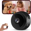 1080P Hidden Camera Spy Camera WiFi, Mini Nanny Cam with Night Vision, Motion Detection, Small Wireless Home Security Surveillance Cam for Indoor, Pet, Baby, Nanny Monitoring (Black)