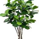 AfanD Artificial Fiddle Leaf Fig Tree 6ft Tall,Faux fig Tree Indoor Artificial Tree for Modern Home Office Living Room Floor Decor Indoor
