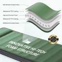 Elegear CumbreX Air & Foam Self Inflating Sleeping Pad, Built-in Electric Pump 4" Ultra-Thick Memory Foam Camping Mattress with Pillow Camping Pad 4-Season R-value 9.5 Camp Mat for Traveling - Single
