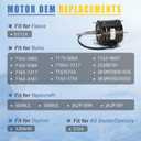 D1124 3.3" Shaded Pole Open Motor Fit for Fasco Replacement Motor, 115V 60Hz 1550RPM 1/20HP - Replace Evaporator Coil and Refrigeration Fan Motor