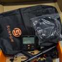 SUNPOW Metal Detector for Adults Professional - High Accuracy with 12" Waterproof Coil, 2x Backlit LCD Display, Advanced DSP Chip, 5 Modes, Adjustable Length (19"-59"), Sturdy Spiral Structure -OTMD14