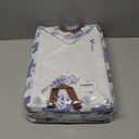 Vesici 6 Pack Christmas Basket for Gifts Empty Watercolor Blue Floral Christmas Storage Bins with Handle Foldable Storage Box Canvas Laundry Basket for Xmas Office Home Bedroom Clothes