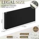 2 Pcs 8.5'' x 14'' Landscape 3 Ring Legal Size Binders 2 Inch Round Ring Binders Heavy Duty Economy Holds 8.5 '' x 14'' Paper for Artwork Blueprints, Office, Home, Work Places(Black)