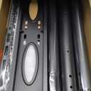 Rfiver Swivel Floor TV Stand with Power Outlet for 32-60 inch TVs, Height Adjustable Tall TV Stand with Wood Base, Hold Up to 88lbs, Saving Space Design for Bedroom, Living Room and Corner (Black)