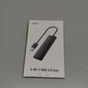 Acer USB Hub 4 Ports, Multiple USB 3.0 Hub, USBA Splitter for Laptop with Type C Power Port, Extender for A Port Laptop, PC, Desktop and More (0.7ft)