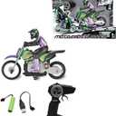 LEXiBOOK RC18, Crosslander Radio Road Motorcycle, up to 12km/h, Perfect Balance, Light Effects, Crazy skids, Fast Acceleration, Ergonomic Remote Control, Rechargeable