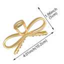 2 PACK Large Bowknot Shark Hair Clips for Women Thick Hair Claw Clips Hair Accessories for Women and Girls
