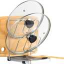 YQh pot lid holder,Two-compartment Stainless Steelcooking rack,pot lid holder while cooking,spoon rest with lid holder,spatula holder for counter,stove top shelf spoon and lid rest,pot lid organizer