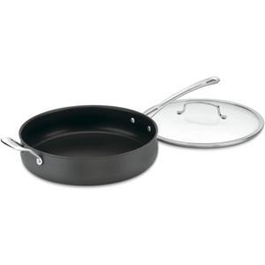 Cuisinart Contour Hard Anodized 5-Quart Saute Pan with Helper Handle and Cover