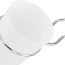 6 Sets Ring Style Pegboard Cups with Hooks, White Pegboard Cups with Rings, Peg Board Cup Holder for Organizing Accessories Tools, Ideal for Garage Workshop Workbench Office