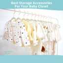 Tonswachic Baby Velvet Hangers 30 Pack - 11 Inch Premium Felt Non Slip Kids Hanger for Infant & Toddler Clothes - 0.2" Slim Space-Saving Baby Felt Hangers for Children's Closet with 10 Clips - Beige