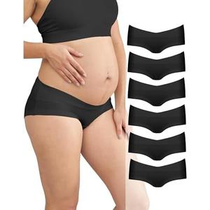 Intimate Portal Maternity Underwear Cotton Pregnancy Postpartum Panties Under the Bump Boyshort Briefs, 2XL