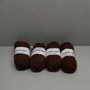 Estako Star-Worsted Yarn - (4 Skeins Pack) - 75% Acrylic 25% Wool - Soft Medium Weight #4 - (4 x 3.52 oz / 4 x 186 yds) - Crochet & Knitting Yarn (47013 - Brown)