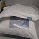 Oubonun 16 x 16 Throw Pillow Inserts Set of 2-100% Cotton Cover - White Couch Bed Decorative Pillow Pair