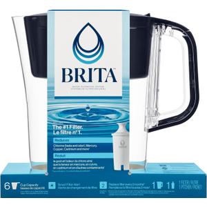 Brita Soho Black Pitcher Water Filtration System