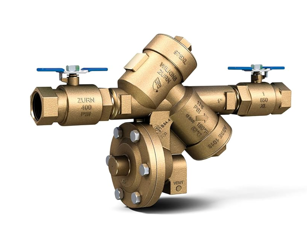 Zurn Wilkins 1-975XL 1" 975XL Reduced Pressure Principle Backflow Preventer