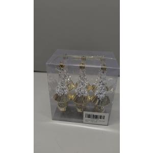 RoseCraft Christmas Ornaments Set, 6.3Inch Plastic Shatterproof Christmas Ball Hanging Ornaments for Xmas Tree Decorations, for Indoor Home Thanksgiving Halloween Party Decor - 6Pcs / Gold.