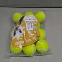 Nobleza Dog Tennis Balls 12 Pack, 2.5 Floatable Squeaky Tennis Ball for Small Medium Dogs, Training Safe Natural Rubber Squeaky Dog Balls for Dogs to Fetch Exercise, Yellow