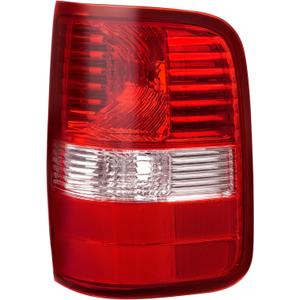 HECASA Right Passenger Side Tail Light Assembly Compatible with 2004 2005 2006 2007 2008 Ford F-150, Rear Taillights Tail Brake Lamp, Red Clear Lens, Replacement for FO2800182 5L3Z13405CA 6L3Z13405BA