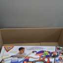 Monster Jam, Supercharge Speedway Playset, Megalodon and El Toro Loco Die-Cast Monster Trucks, Light Up World Finals Track Kids Toys for Boys Ages 3 and Up