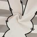 GOOESING Easter Bunny Pillow Covers 20x30 Inch Gray Stripes Rabbit Decorative Pillowcase Spring Holiday Linen Throw Pillow Case Cushion Cover for Sofa Couch Chair