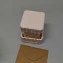 Aesthetic Desk Organizers and Accessories Set of 3 with Pen Holder,Paperclip Holder,Sticky Note Holder - Durable Plastic Pencil Holder for Office Women Men-Teacher Appreciation/Back-to-school Gift (Apricot)