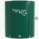Rain Barrel Upgrade Anti-Collapse Collapsible Rainwater Collection System, Portable Water Storage Tank, Garden Water Catcher (Green,50G)