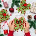 12 Pcs Green Polka Dot Christmas Bows, 5 Inch Red Green Dots Bow for Christmas Tree Topper, Ornaments for Tree Home Coquette Room Birthday Party Front Door Wedding Holiday Decor