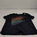 Nurse Doctor Rainbow Pride LGBTQ T-Shirt (Small, Black)