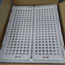 CTSNSLH 5 Pack Closet Organizers Storage Box, Closet Storage Stackable Storage Bins, Plastic Drawer Basket for Wardrobe Cupboard Kitchen Bathroom Office, White