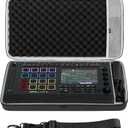 GEEKRIA Audio Interface Carrying Case, Compatible with Akai Professional MPC Live III, EVA Hard Shell Portable Travel Bag (Dark Gray)