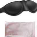 Silicone Sleep Goggles, Moisture Chamber Glasses for Dry Eyes, Reusable Dry Eye Sleep Mask Elastic and Stretchable Strap, Hydrating Sleep Mask with Goggles case