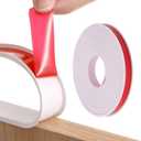 U-Shape Edge Banding, 16.4ft Self Adhesive Veneer Edging Trim TPE Flexible Furniture Edge Protector for Countertop Table Cabinet Repair Furniture Restoration (30mm, White)