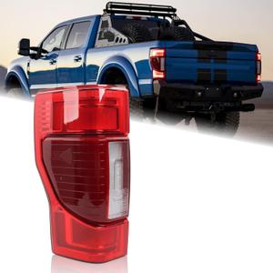 LH FULL LED With Blind Spot Tail Light Fit for 2020 2021 2022 Ford F250 F350 F450 F550 Super Duty Platinum/King Ranch/Lariat Rear Lamp Left Driver Side W/O Module LC3Z13405E FO2800282
