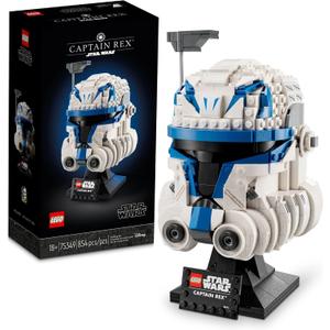 LEGO Star Wars Captain Rex Helmet Building Set, The Clone Wars Collectible Model for Adults, Star Wars Memorabilia, 75349