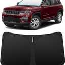 INSAUTO Custom Fit Windshield Sun Shade Accessories for Jeep Grand Cherokee/Grand Cherokee L 2011-2026, Foldable Front Window Sunshade, UV & Heat Reflector, Keeps Interior Cool, Includes Storage Bag