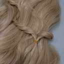 Angelaicos Womens Hippie Wigs Long Blonde Wig Fluffy Wavy Party Cosplay Wig