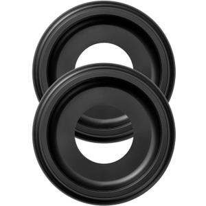 2 Pack Black Molded Nylon Ceiling Medallion for Light Fixtures and Ceiling Fans 10"OD x 4"ID x 1-2/8 "P (Fits Canopies up to7-1/4")