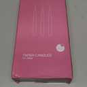 Set of 14 Pink Taper Candles, 7-8 Hours Burn Time, Unscented, Smokeless and Dripless, 4/5 x 10 Inch Dinner Candle Set for Valentine's Day,Household, Wedding, Party and Home Dcor Candlesticks