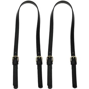 Semetall PU Leather Purse Handles 2 Pcs 65cm to 71cm Adjustable Shoulder Strap Black Purse Straps, Shoulder Strap Replacement for Crossbody