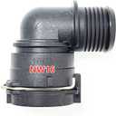 2 x NW16 Coolant Hose Connector,Engine Radiator & Heater Pipe Fitting,90° Elbow, 0.87 Inch to 0.96 Inch