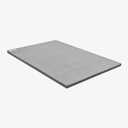 FlooringInc Rollout Carpet Cheer Mat, Gray, 3' x 6' x 1-3/ 8"