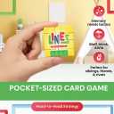 2 x LINES  Fun & Clever 2-Player Pocket-Sized Strategy & Memory Card Game for Kids, Teens & Adults (Ages 7+), Fast-Paced Head-to-Head Game, Perfect for Travel, Game Night & Stocking Stuffers