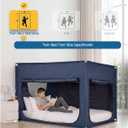 ANC POP Portable Bed Tent, Blackout Privacy Canopy with 3 Doors & Breathable Mesh, Large Space for Adults, Indoor Sleeping Shelter for Dorms/Shared Rooms, 41.3"W x 78.7"L