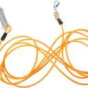 Totority Portable Dog Tie Out Cable for Camping Heavy Duty Tether Leash for Travel and Outdoor Use Suitable for Dog Easy to Store and Carry