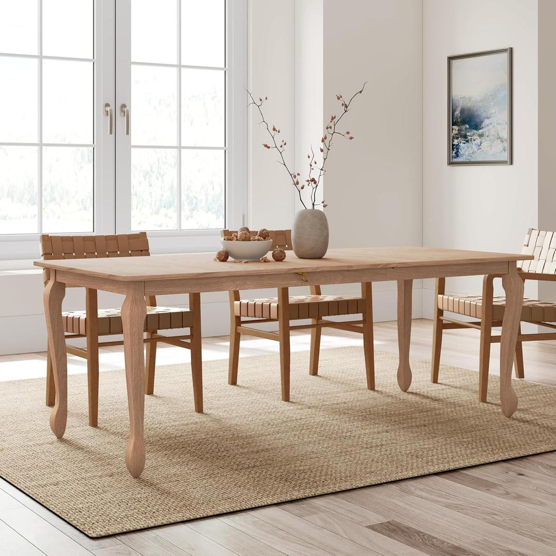 Christopher Knight Home Shawen Extendable Dining Room Table for 6, Wooden Expandable Kitchen Table, Rectangular Dining Table for Dining Room Kitchen, Light Natural